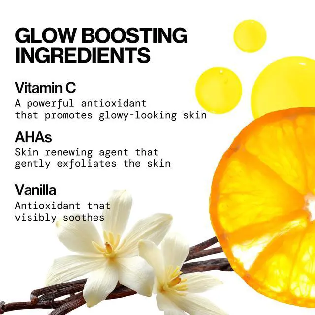 Alt view image 3 of 7 - Glow Baby Brightening Facial Cleanser 5oz Vitamin C & Glycolic Acid (AHA) Face Wash for Radiance Daily Cleanser for Anti-Aging Exfoliating for Smooth, Even Glowing Skin Vegan Clean Beauty