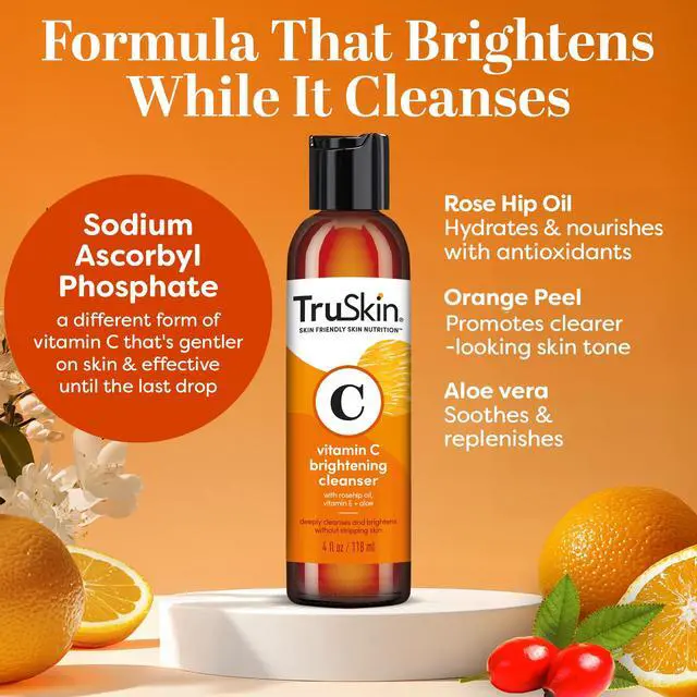 Alt view image 2 of 7 - Vitamin C Brightening Face Wash with Rosehip Oil, 4 fl oz