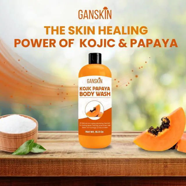 Alt view image 7 of 7 - Kojic Acid Soap for Hyperpigmentation Skin Brightening Kojic Papaya Body Wash Dark Spot Soap Reduces Acne, Scars, and Evens Skin Tone Turmeric Body Wash for Brighter Glowing Face