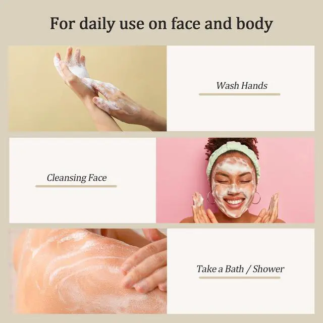 Alt view image 4 of 7 - Kojic Acid Soap Dark Spot Remover, Honey Glow Turmeric Soap for Hyperpigmentation, with Kojic Acid, Turmeric, Shea Butter, Coconut Oil, Vitamin C, Skin Brightening for Face & Body, 3 Bars