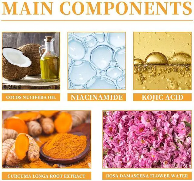 Alt view image 7 of 7 - 2 Pcs Turmeric Foaming Face Wash, Deep Cleansing Glow Wash Turmeric Facial Cleanser With Brush.