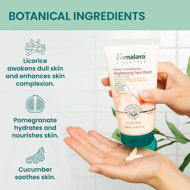Alt view image 4 of 6 - Clean Complexion Brightening Face Wash for Bright Clean Skin, For All Skin Types, Free from Parabens, SLS, and Phthalates, 150 ml (5.07 oz)