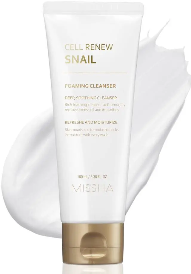 Main image of Korean Snail Foaming Facial Cleanser, 3.38 oz