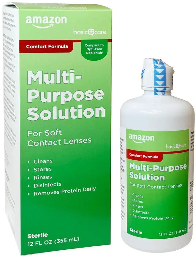 Main image of Multi-Purpose Contacts Solution - Comfort Formula, Cleans and Disinfects Soft Contact Lenses, 12 fl oz (1-Pack)