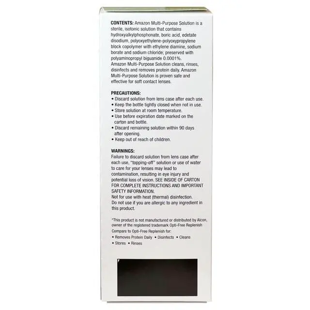 Alt view image 4 of 5 - Multi-Purpose Contacts Solution - Comfort Formula, Cleans and Disinfects Soft Contact Lenses, 12 fl oz (1-Pack)