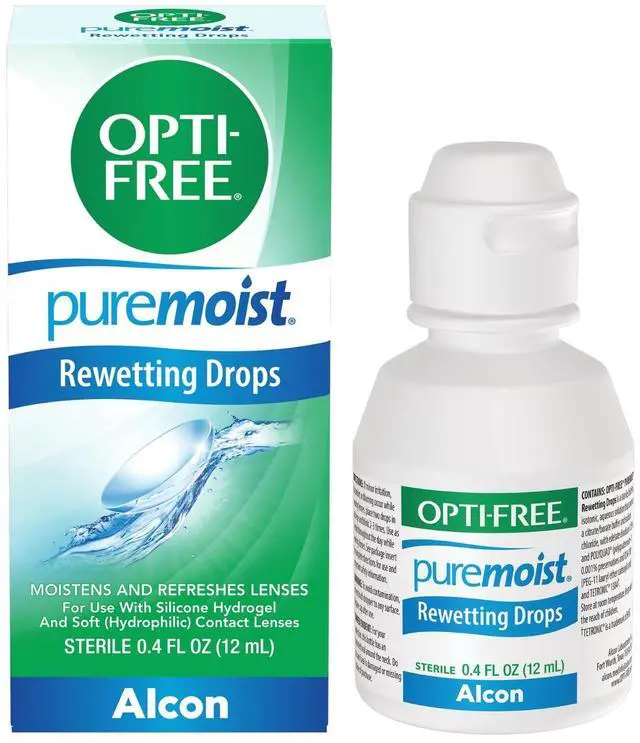 Main image of Puremoist Contact Lens Rewetting Drops, 12 mL