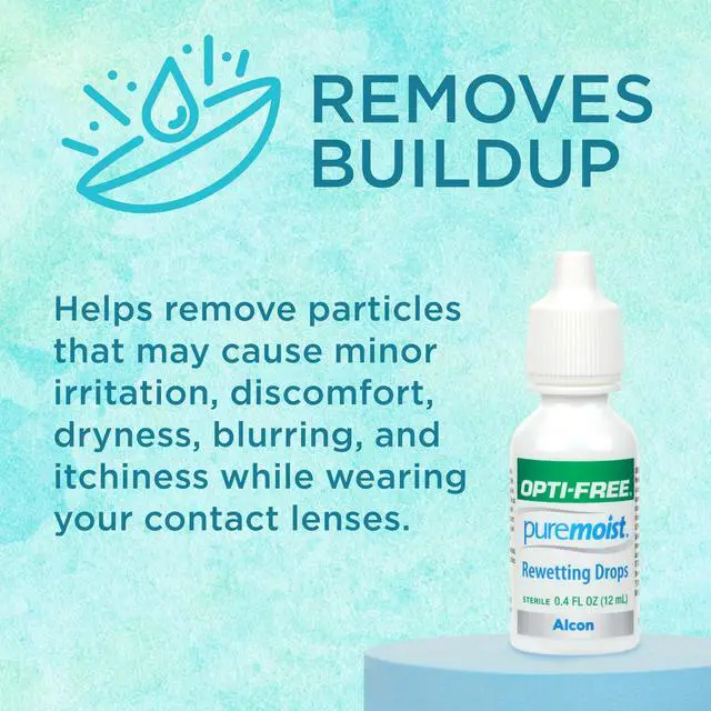 Alt view image 2 of 6 - Puremoist Contact Lens Rewetting Drops, 12 mL