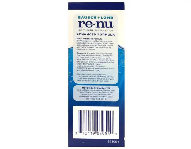 Alt view image 4 of 7 - Renu Advanced Formula Multi-Purpose Solution, Gentle on Eyes, Cleans & Disinfects, Moisturizes for Comfort, Travel Size 2 fl oz (Pack of 2)