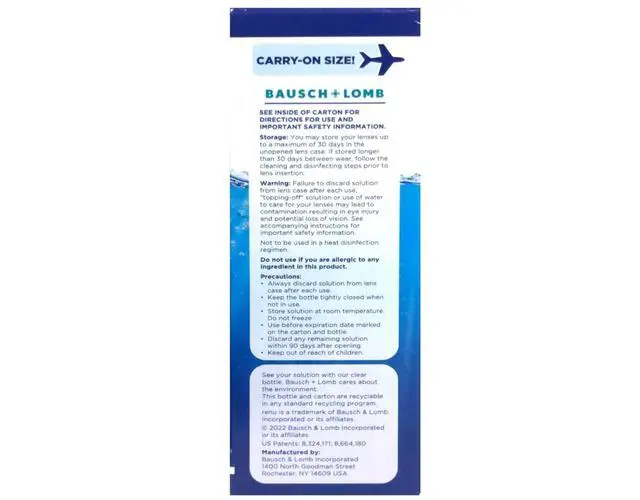 Alt view image 5 of 7 - Renu Advanced Formula Multi-Purpose Solution, Gentle on Eyes, Cleans & Disinfects, Moisturizes for Comfort, Travel Size 2 fl oz (Pack of 2)