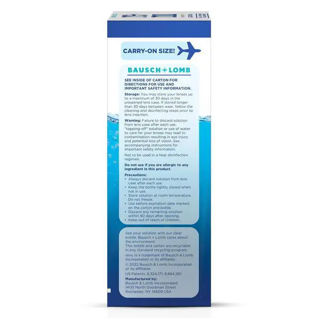 Alt view image 3 of 7 - Contact Lens Solution, Advanced Formula, Multi-Purpose Solution with Lens Case, Travel Kit, Gently Cleans, Disinfects, Moisturizes & Hydrates Soft Lenses for All-Day Comfort, 2 FL Oz