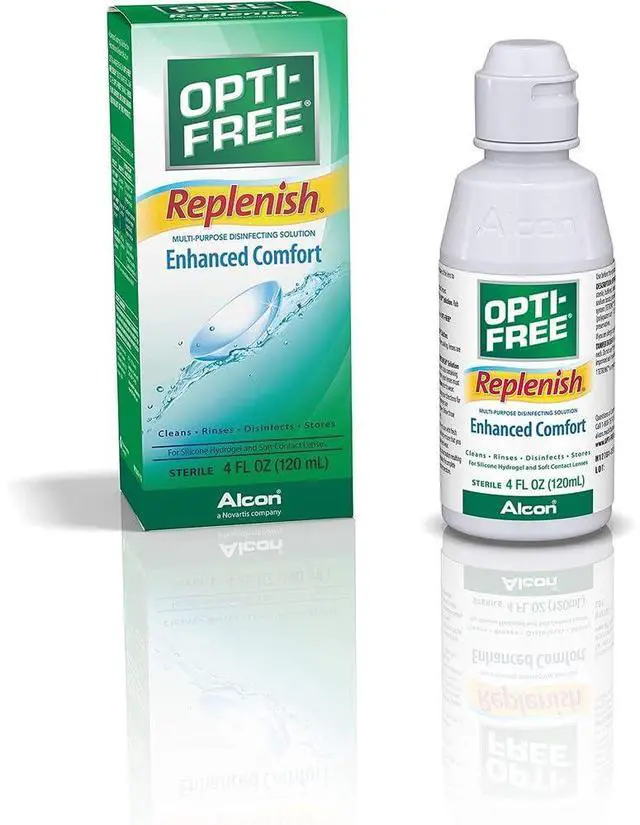 Main image of replenish solution for contact lenses 4 Fl oz