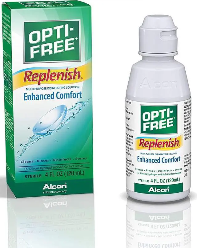 Alt view image 2 of 6 - replenish solution for contact lenses 4 Fl oz
