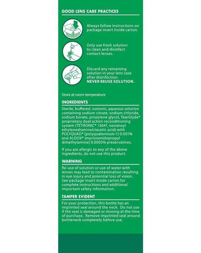 Alt view image 5 of 6 - replenish solution for contact lenses 4 Fl oz