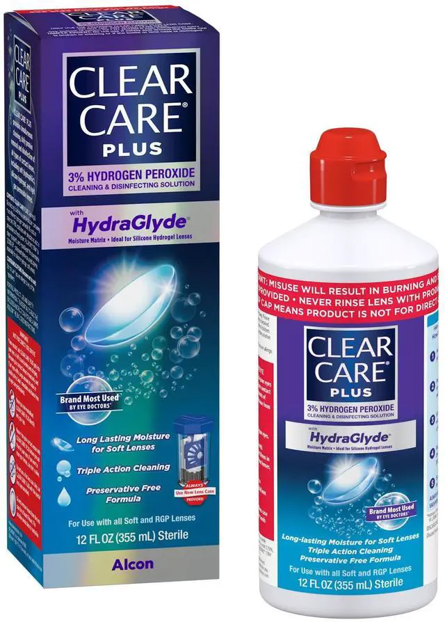 Main image of PLUS Cleaning & Disinfecting Contact Lens Solution, 12 Fl Oz