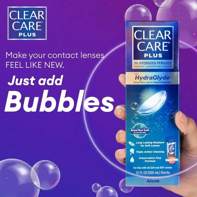 Alt view image 3 of 6 - PLUS Cleaning & Disinfecting Contact Lens Solution, 12 Fl Oz