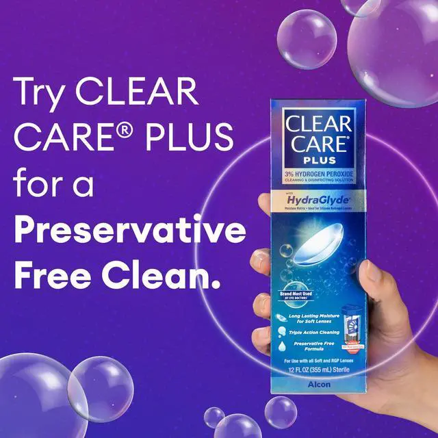 Alt view image 4 of 6 - PLUS Cleaning & Disinfecting Contact Lens Solution, 12 Fl Oz