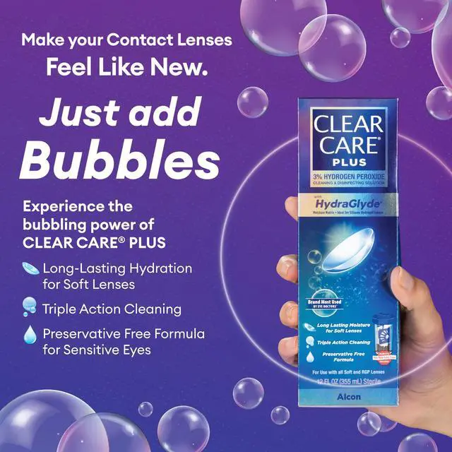 Alt view image 5 of 6 - PLUS Cleaning & Disinfecting Contact Lens Solution, 12 Fl Oz