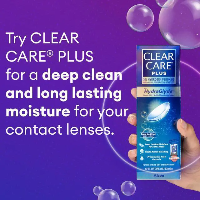 Alt view image 6 of 6 - PLUS Cleaning & Disinfecting Contact Lens Solution, 12 Fl Oz