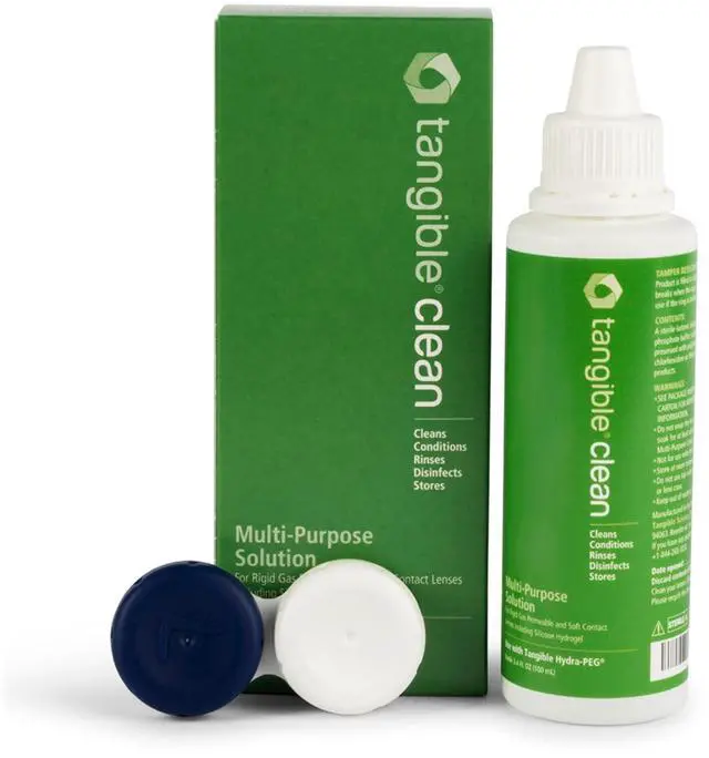 Main image of Clean Multi-Purpose Contact Lens Solution with Lens Case, Travel Size 3.4 FL Oz