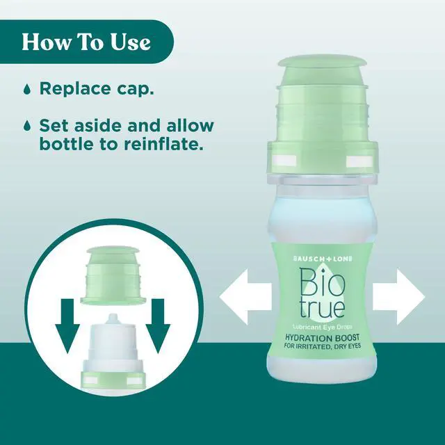 Alt view image 5 of 6 - Hydration Boost, Preservative-Free Eye Drops for Dry Eyes, Instantly Moisturizes, Rehydrates, Contact Lens Friendly, Refresh & Relieve Eye Irritation, 0.33 FL Oz (Pack of 1)