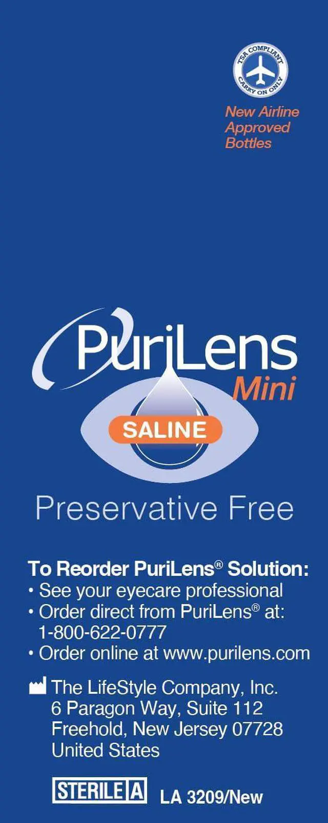 Alt view image 6 of 7 - Mini Preservative-Free Contact Lens Saline 60ml (2 fl. oz.) 2 Pack
