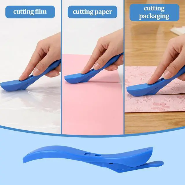 Alt view image 4 of 6 - Wrapping Paper Cutter,3 Pack Sliding Wrapping Paper Roll Cutter Tool,Backpaper Slitter Paper Cutter,Sliding Gift Wrap Cutter