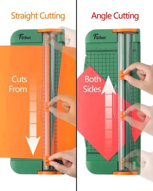Alt view image 4 of 6 - A4 Paper Cutter, 12 Inch Paper Trimmer with Extened Ruler, Green