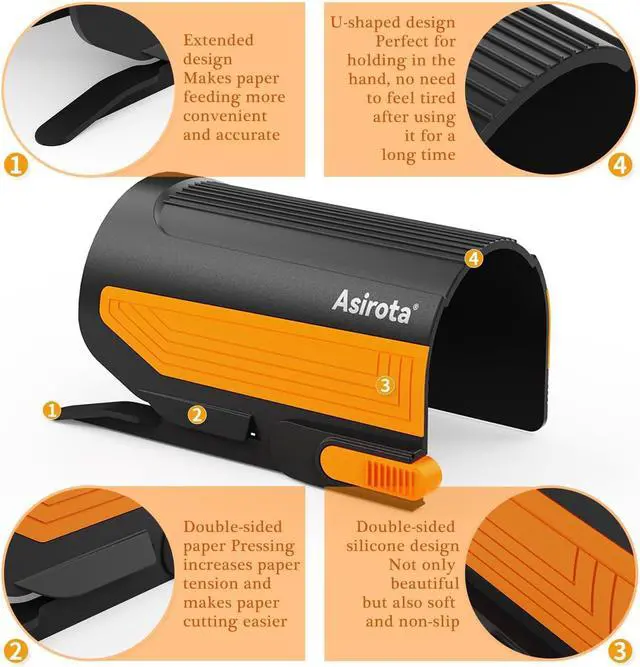 Alt view image 5 of 7 - Wrapping Paper Cutter with 3 Replaceable Blades,Slider Wrap Cutter for Gift Wrapping Accessories,Gift Wrap Cutter Tool for Holiday Gift Wrapping, Paper Cutter for Birthday Christmas