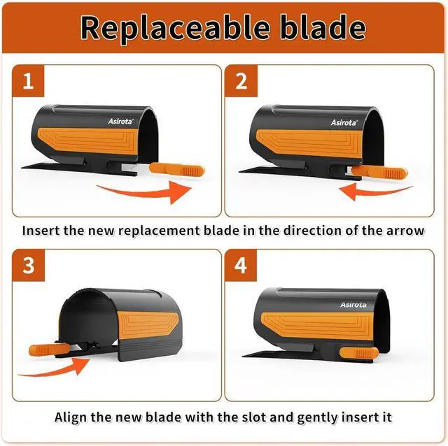 Alt view image 7 of 7 - Wrapping Paper Cutter with 3 Replaceable Blades,Slider Wrap Cutter for Gift Wrapping Accessories,Gift Wrap Cutter Tool for Holiday Gift Wrapping, Paper Cutter for Birthday Christmas