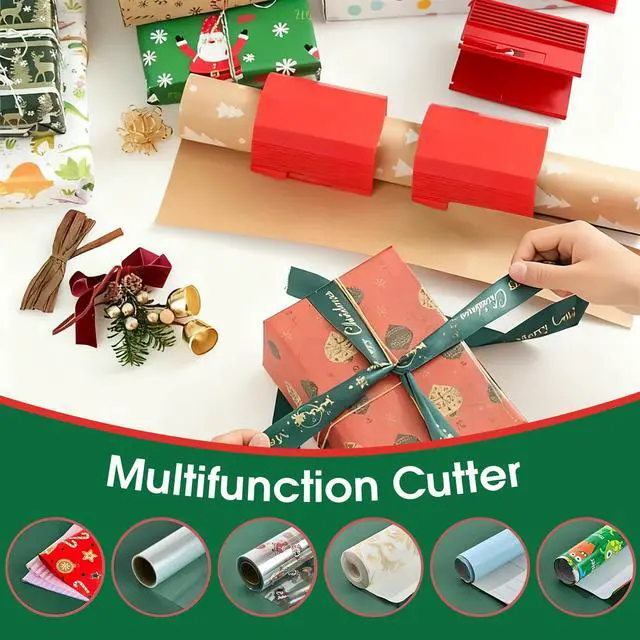 Alt view image 4 of 6 - Wrapping Paper Cutter Effortless and Precise Cutting Tool for Wrapping Paper, Gift Wrapping, and Holiday Decorations