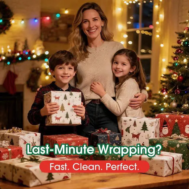 Alt view image 6 of 6 - Wrapping Paper Cutter Effortless and Precise Cutting Tool for Wrapping Paper, Gift Wrapping, and Holiday Decorations