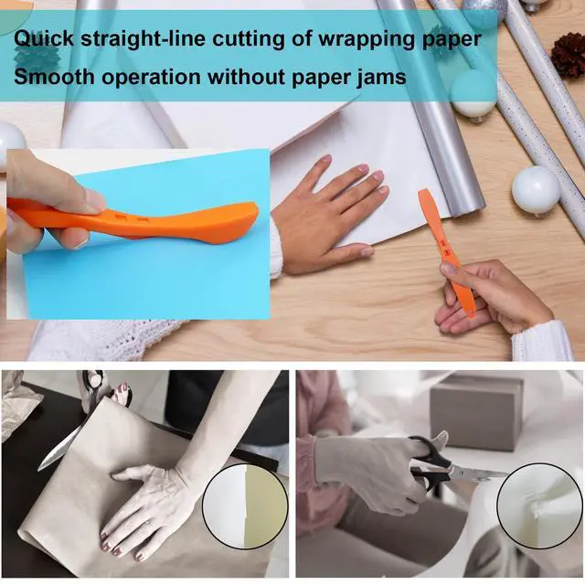 Alt view image 2 of 6 - Wrapping Paper Cutter, Sliding Gift Wrap Cutter Gadgets