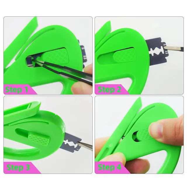 Alt view image 5 of 7 - 2-Pack Wrapping Paper Cutter With 10 Replaceable Blades, Gift Wrap Cutter Suitable for Most Wrapping Paper