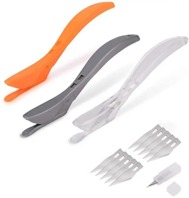 Main image of Wrapping Paper Cutter 3PCS Gift Wrap Cutter,Concealed Blade Safety Knife with 10 Replaceable Blade for Birthday Paper Gift Wrapping Paper Roll Cutter and Christmas Wrapping Paper Cutter Tool