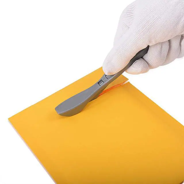Alt view image 5 of 7 - Wrapping Paper Cutter 3PCS Gift Wrap Cutter,Concealed Blade Safety Knife with 10 Replaceable Blade for Birthday Paper Gift Wrapping Paper Roll Cutter and Christmas Wrapping Paper Cutter Tool