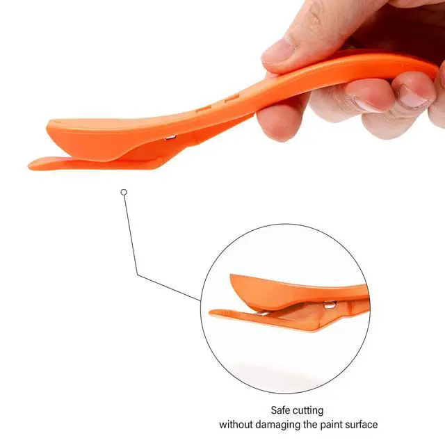 Alt view image 7 of 7 - Wrapping Paper Cutter 3PCS Gift Wrap Cutter,Concealed Blade Safety Knife with 10 Replaceable Blade for Birthday Paper Gift Wrapping Paper Roll Cutter and Christmas Wrapping Paper Cutter Tool