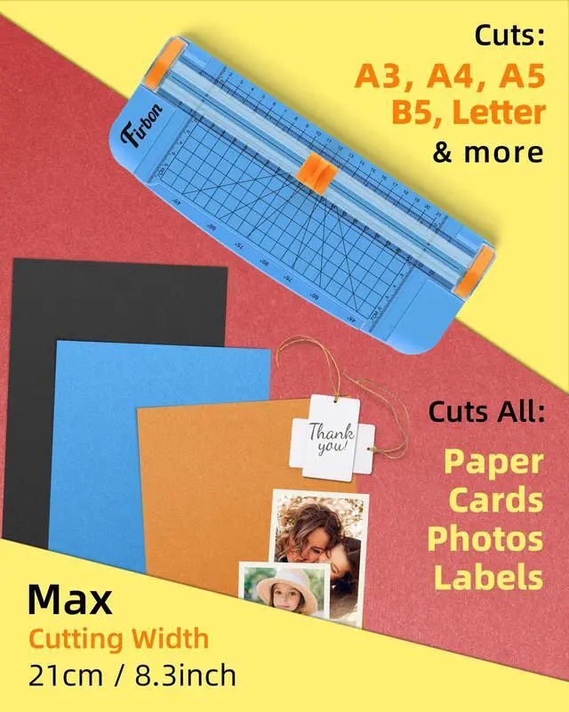 Alt view image 3 of 7 - A5 Paper Cutter, Small Straight Paper Trimmer with Side Ruler