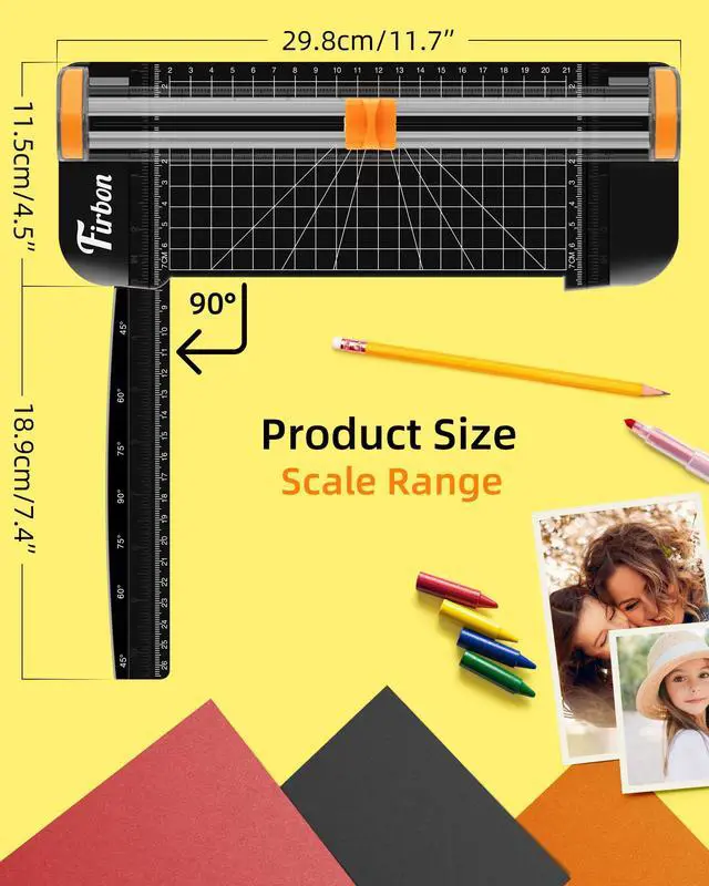 Alt view image 3 of 7 - A5 Paper Cutter, Small Straight Paper Trimmer with Side Ruler