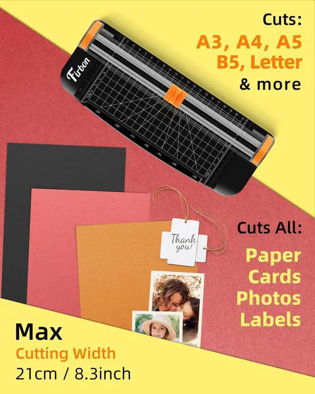 Alt view image 5 of 7 - A5 Paper Cutter, Small Straight Paper Trimmer with Side Ruler