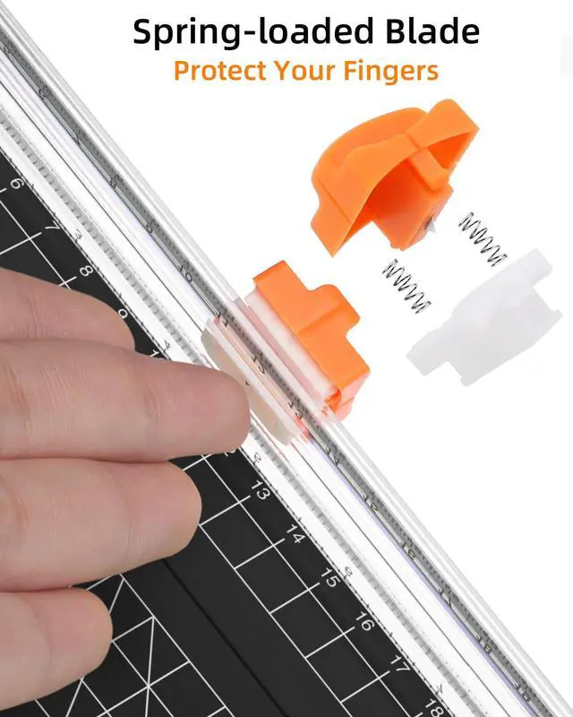 Alt view image 6 of 7 - A5 Paper Cutter, Small Straight Paper Trimmer with Side Ruler