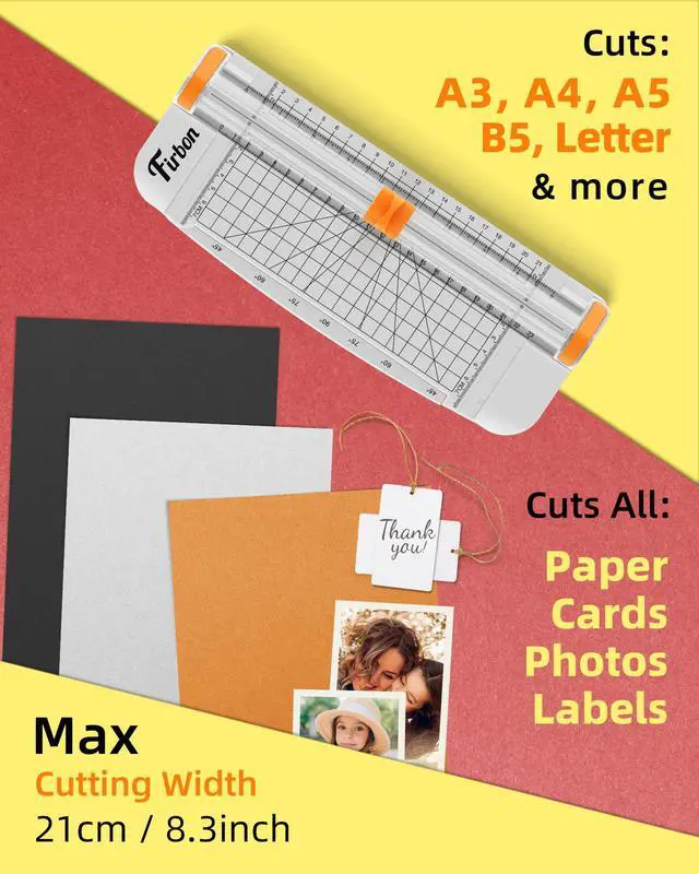 Alt view image 2 of 7 - A5 Paper Cutter, Small Straight Paper Trimmer with Side Ruler