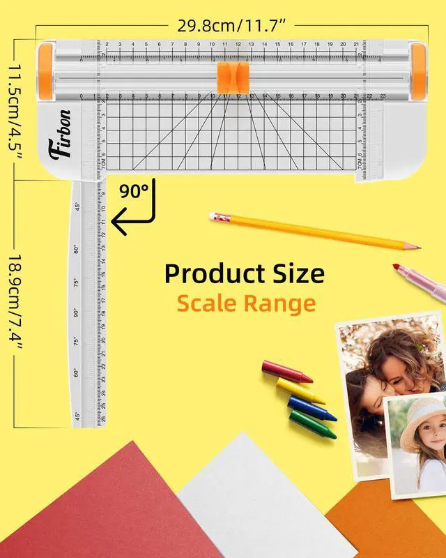 Alt view image 5 of 7 - A5 Paper Cutter, Small Straight Paper Trimmer with Side Ruler