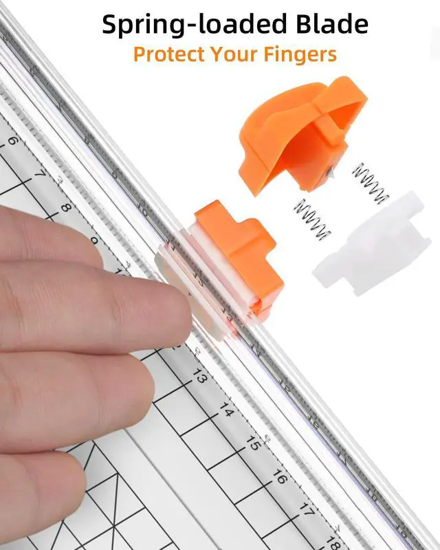 Alt view image 4 of 7 - A5 Paper Cutter, Small Straight Paper Trimmer with Side Ruler