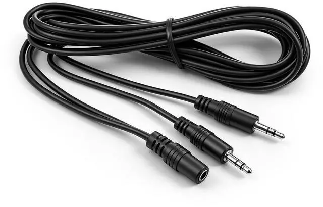 Main image of 3.5mm Headset Splitter Stereo Female to 2-Male Y-Splitter Audio Cable 2m, 3.5mm Cable, 1/8" Headphone Jack Splitter for Speaker, Pc, Laptop, Aluminum Connector