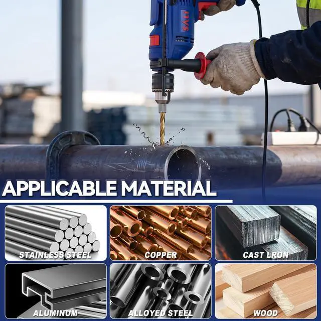 Alt view image 4 of 7 - Cobalt Drill Bit Set,20 Pack 1/16 Inch High Speed Steel Hex Shank Jobber Drill Bits, for Hardwood, Aluminum,Metal,Copper,Alloyed Steel