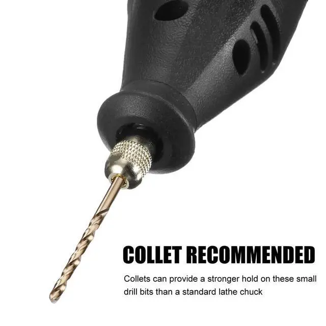 Alt view image 7 of 7 - 40-Pc M35 Cobalt Twist Drill Bit Set 3/64 to 3/32 for Hard Metal