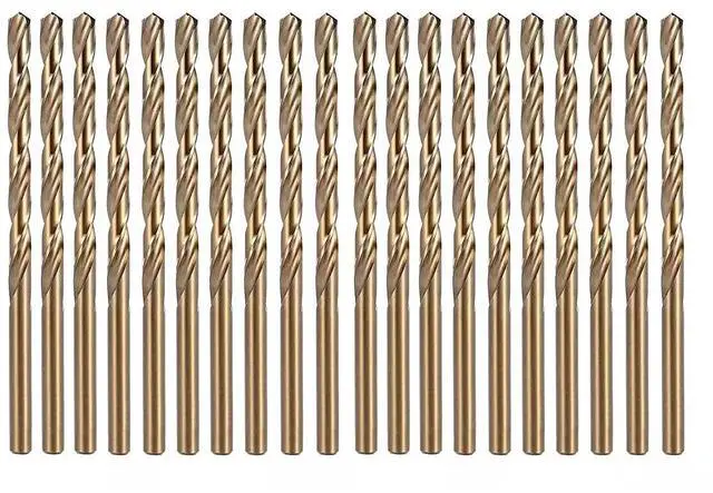 Main image of 1/16 Inch Cobalt Drill Bit Set, M35 Jobber Length Twist Drill Bits,Suitable for Drilling in Hard Metal, Stainless Steel, Cast Iron,20 Pieces