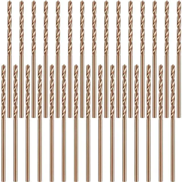 Main image of 30 Pieces 1/16" Drill Bit M35 High Speed Steel Twist Cobalt Drill Bit Set for Hardened Metal Stainless Steel Cast Iron Woodwork Plastic (1/16 Inch)