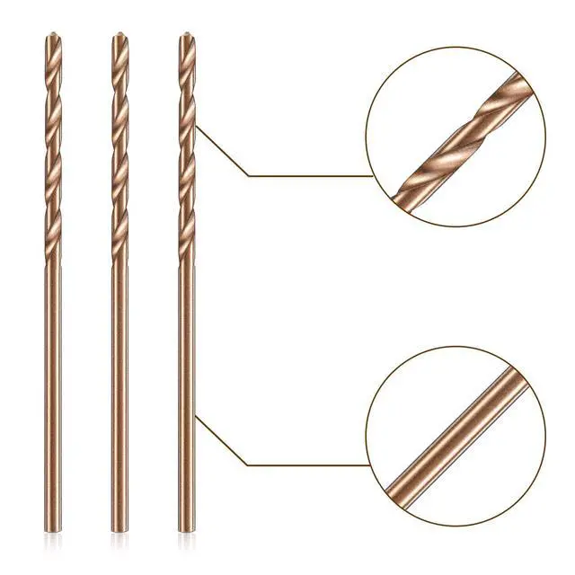 Alt view image 7 of 7 - 30 Pieces 1/16" Drill Bit M35 High Speed Steel Twist Cobalt Drill Bit Set for Hardened Metal Stainless Steel Cast Iron Woodwork Plastic (1/16 Inch)