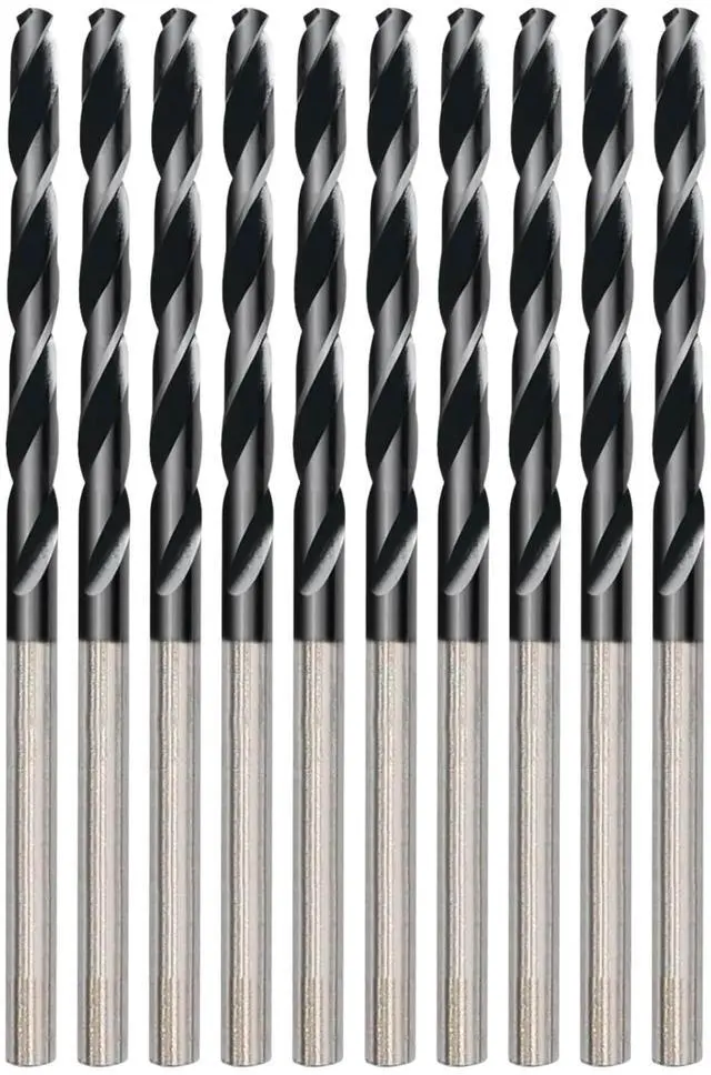 Alt view image 6 of 6 - 1/16 Inch Cobalt Drill Bit 10PCS | High Speed Steel | Drill Bit for Stainless Steel and Hardened Metal | HSS M35 Titanium Aluminum Nitride Coating